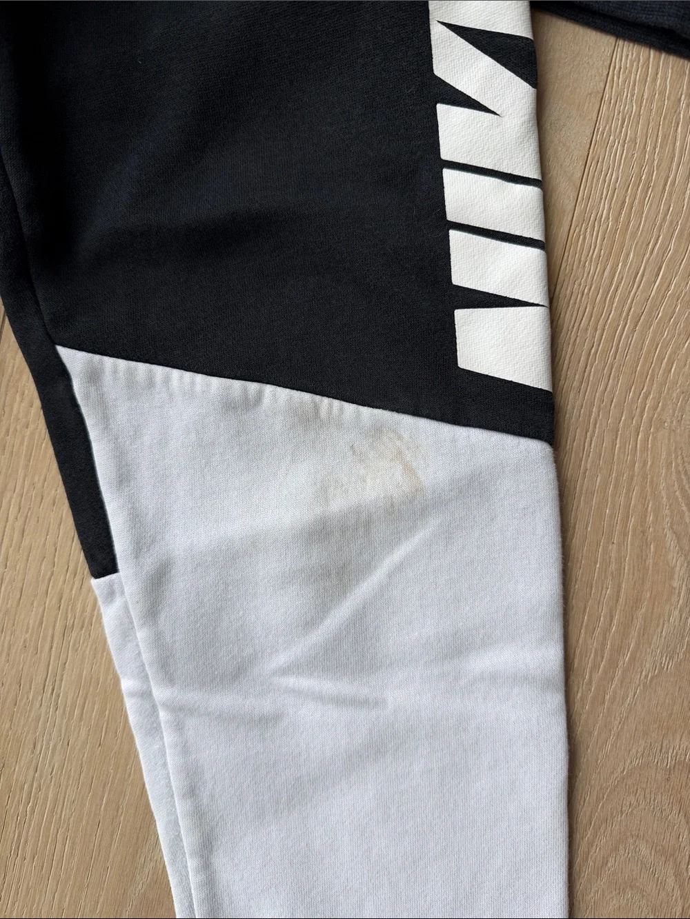 Nike Kids Black, Gray & White Colorblock Hoodie and Jogger Set